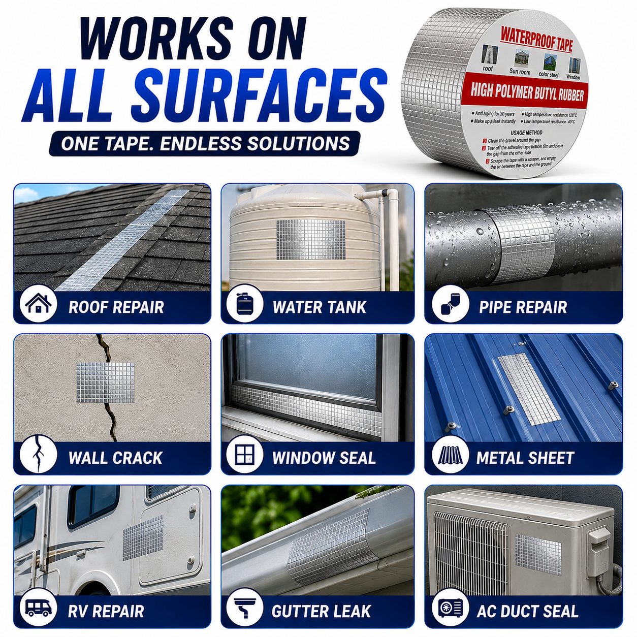 Waterproof Tape for Leakage & Repair 🔥
