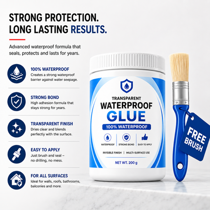 Transparent Waterproof Glue + Free Brush 🔥